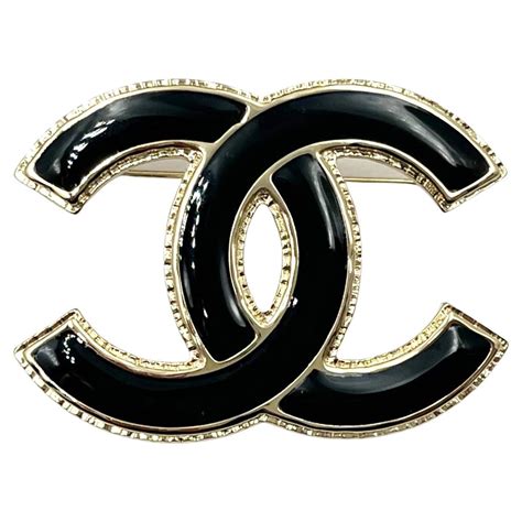 chanel brooch cc leather|Chanel brooches near me.